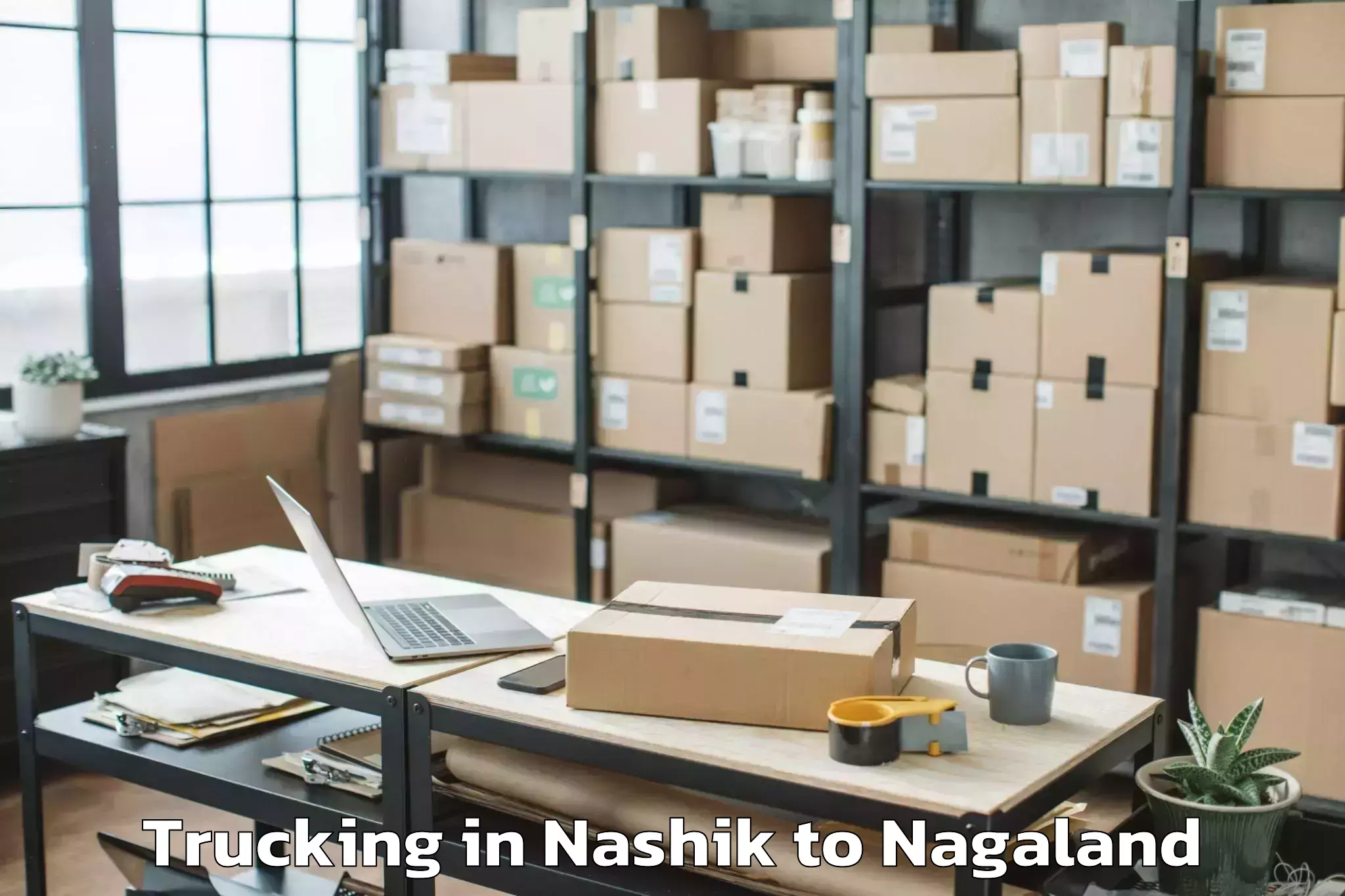 Top Nashik to Wakching Trucking Available